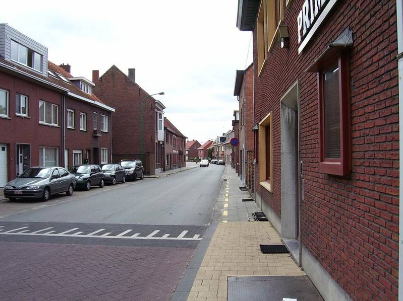 zicht in dwarsstraat