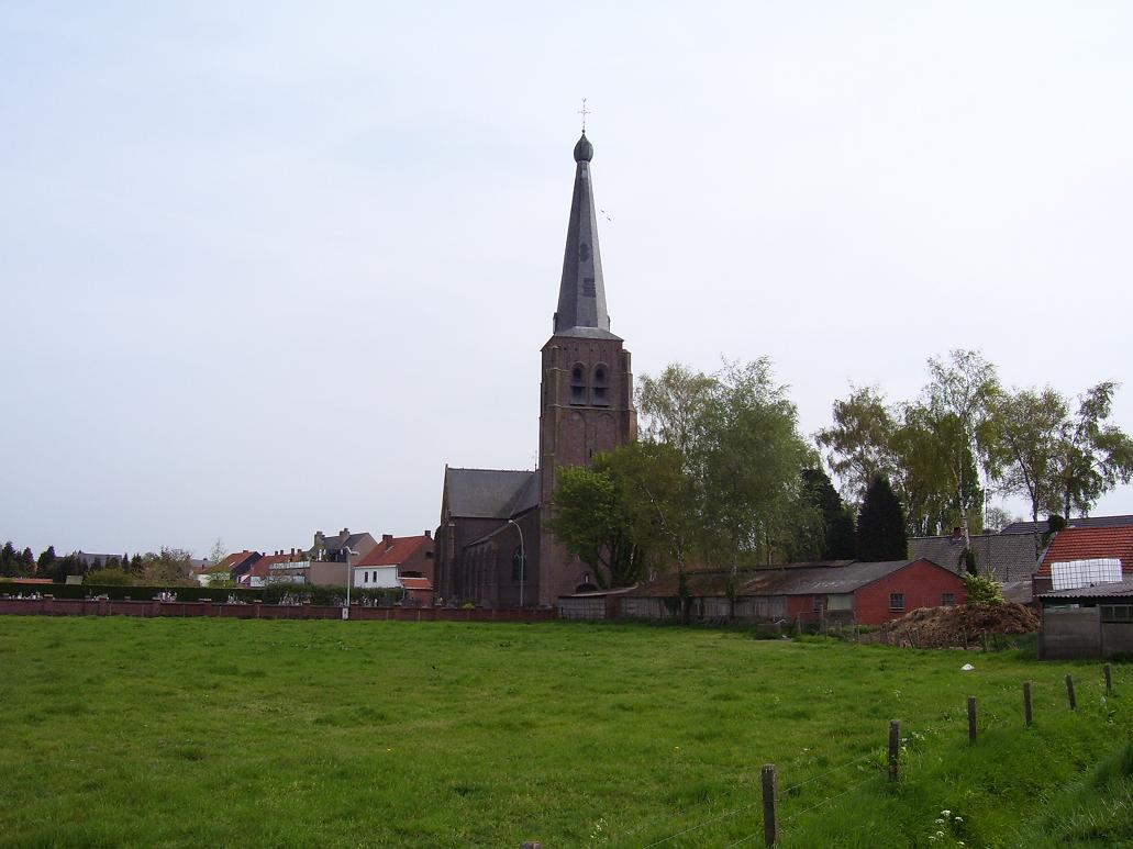 zicht op kerk